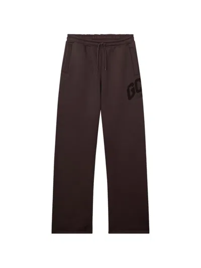 Gcds Logo-print Drawstring Track Pants In Brown