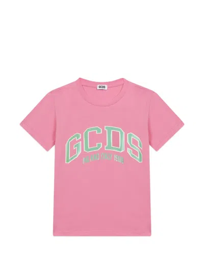 Gcds T-shirt Mit Logo -print In Pink