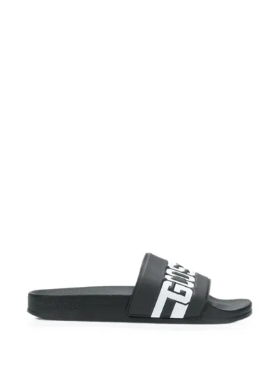 Gcds Logo-print Slides In Black