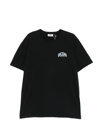 Gcds Logo-print T-shirt In Black