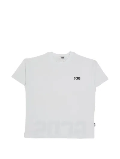 Gcds Logo-print T-shirt In White