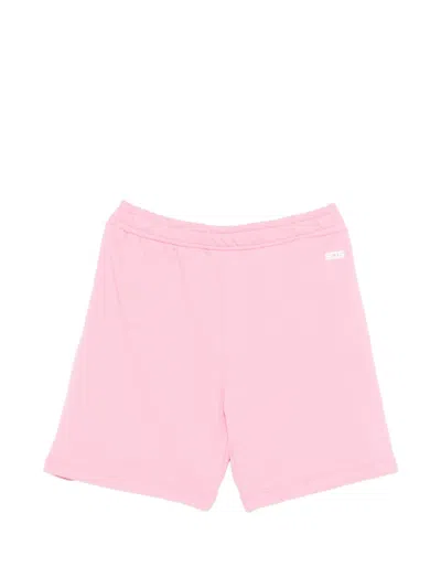 Gcds Kids' Logo-trim Shorts In Pink