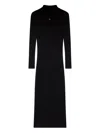 Gcds Long-sleeve Maxi Dress In Black