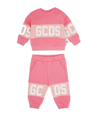 Gcds Long-sleeved Sports Suit In Pink