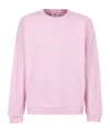 Gcds Logo Printed Crewneck Sweatshirt In Pink