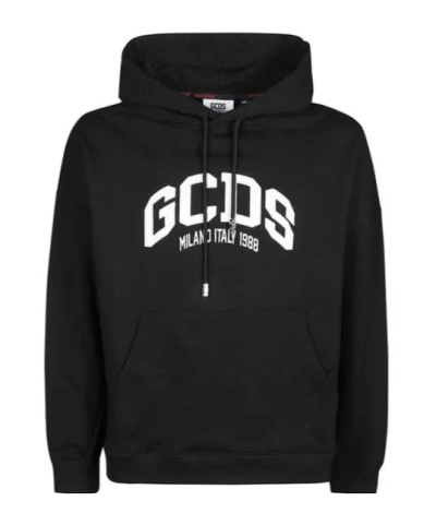 GCDS GCDS LOGO-PRINTED HOODIE
