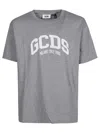 Gcds Lounge Logo Oversize T-shirt In Grey