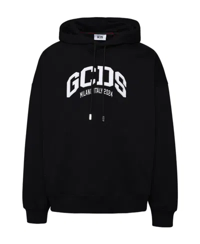GCDS LOUNGE LOGO COTTON HOODIE