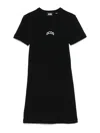 Gcds Dress Lounge Logo Mini Dress In Black