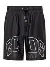 Gcds Lounge Logo Sweatshorts In Black
