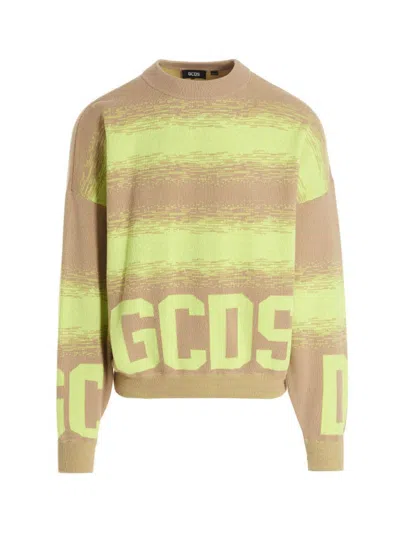 Gcds Multicolor Logo Jacquard Sweater