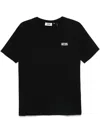 Gcds Low Band Logo T-shirt In Black