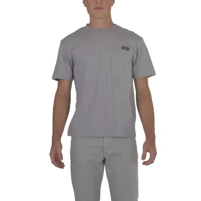Gcds Low Bandlogo Print T-shirt In Grey