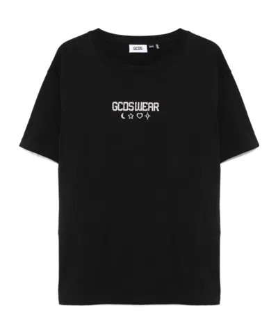 Gcds Short Sleeve T-shirt In Black