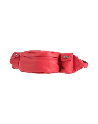 Gcds Man Belt Bag Red Size - Soft Leather
