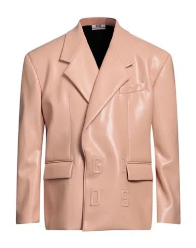 Gcds Man Blazer Blush Size 46 Polyurethane, Polyester In Pink