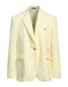Gcds Man Blazer Pastel Yellow Size 46 Polyester, Viscose, Elastane In Yellow