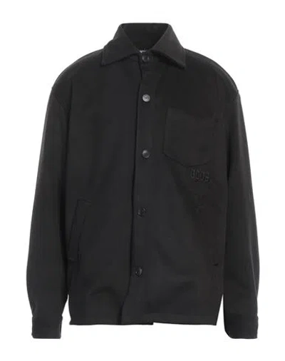Gcds Man Jacket Black Size L Polyester
