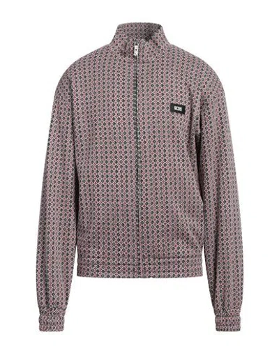 Gcds Man Jacket Brick Size M Polyester, Cotton In Red