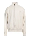 Gcds Embroidered-logo Sport Jacket In Off White