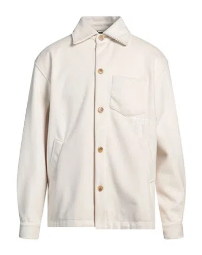 Gcds Man Jacket Off White Size L Polyester