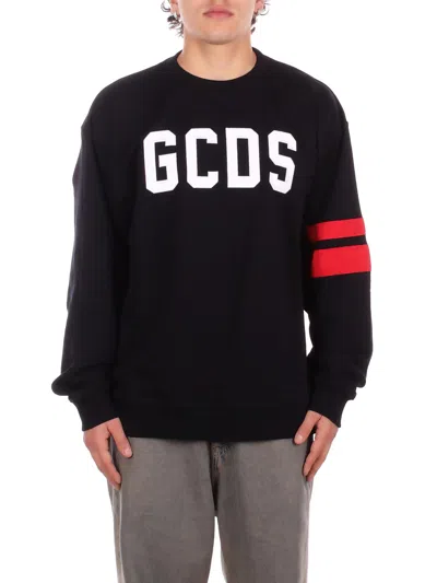 Gcds Man Knitted Z0mlqe142f004 999r Regular Crew Black Red In Multi