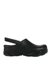 Gcds Embossed-logo Slingback Clogs In Black