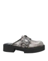 Gcds X Clarks Man Mules & Clogs Grey Size 8 Leather In Grey