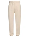 Gcds Man Pants Beige Size Xl Cotton