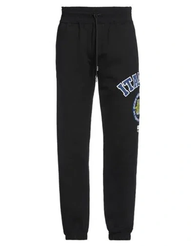 GCDS GCDS MAN PANTS BLACK SIZE L COTTON