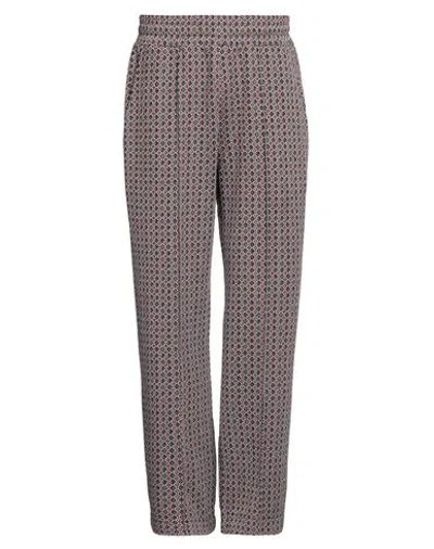 Gcds Man Pants Brick Red Size M Polyester, Cotton