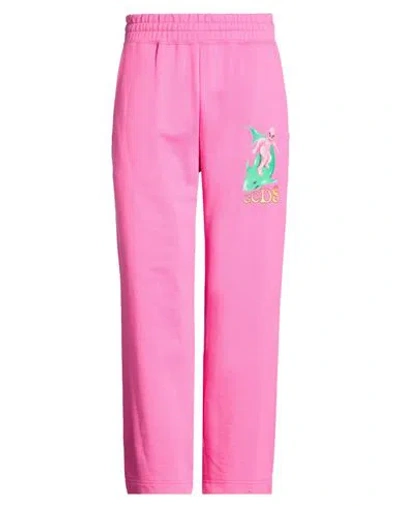 Gcds Man Pants Fuchsia Size L Cotton In Multi