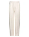 Gcds Embroidered-logo Track Pants In Off White