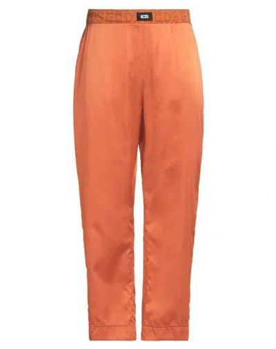 Gcds Man Pants Rust Size 32 Polyester In Orange