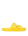 Gcds Man Sandals Yellow Size 9 Textile Fibers In Yellow
