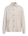 Gcds Man Shirt Beige Size Xl Viscose, Linen, Cotton In Beige