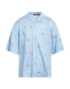 Gcds Spongebob Patrick Star Cotton Shirt In Blue