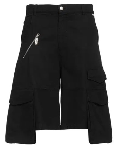 GCDS GCDS MAN SHORTS & BERMUDA SHORTS BLACK SIZE 40 COTTON
