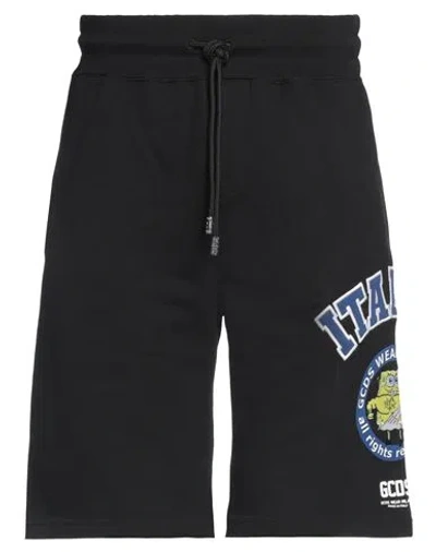 Gcds Man Shorts & Bermuda Shorts Black Size Xl Cotton