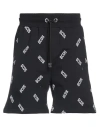 Gcds Man Shorts & Bermuda Shorts Black Size Xs Cotton In Black