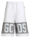 Gcds Man Shorts & Bermuda Shorts White Size L Cotton In White