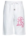 Gcds Man Shorts & Bermuda Shorts White Size L Cotton In White