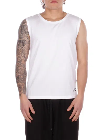 Gcds Man Singing Z0meqc296j022 100a Mini Logo Tank White In Transparent