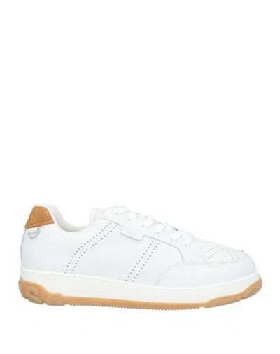 Gcds Man Sneakers White Size 11 Leather
