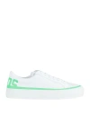 Gcds Man Sneakers White Size 12 Soft Leather In White