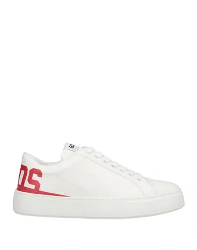 Gcds Man Sneakers White Size 7 Textile Fibers