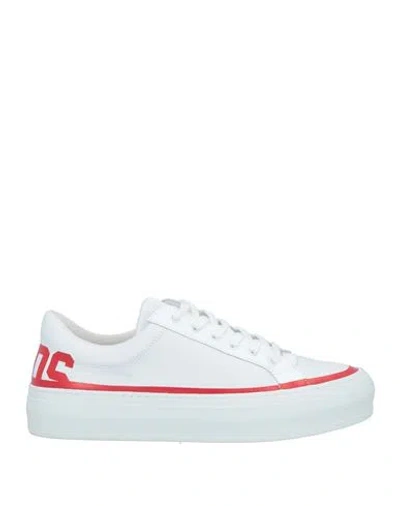 Gcds Man Sneakers White Size 8 Textile Fibers