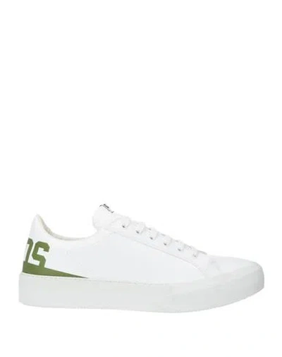 Gcds Man Sneakers White Size 8 Textile Fibers
