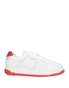 Gcds Man Sneakers White Size 9 Leather In White