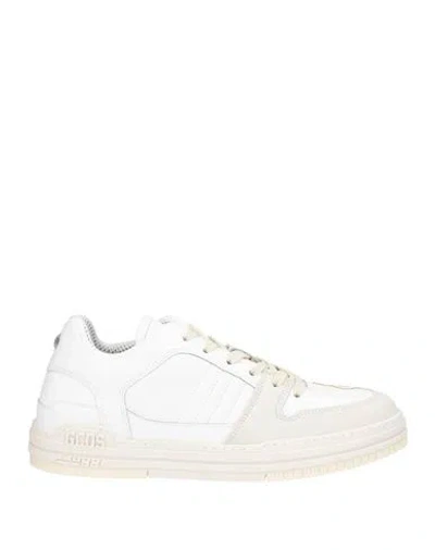 Gcds Man Sneakers White Size 9 Leather